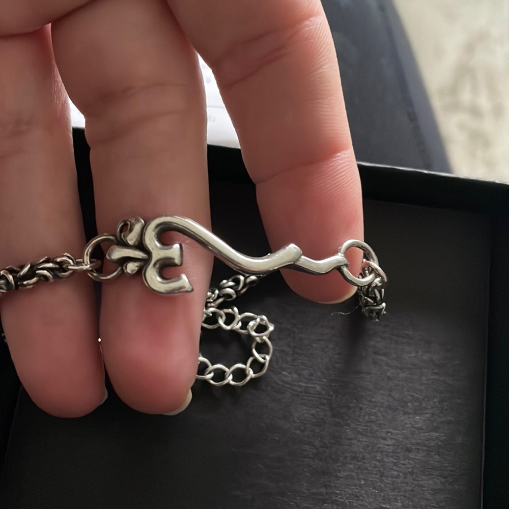 Alex and ani “Om” bracelet silver